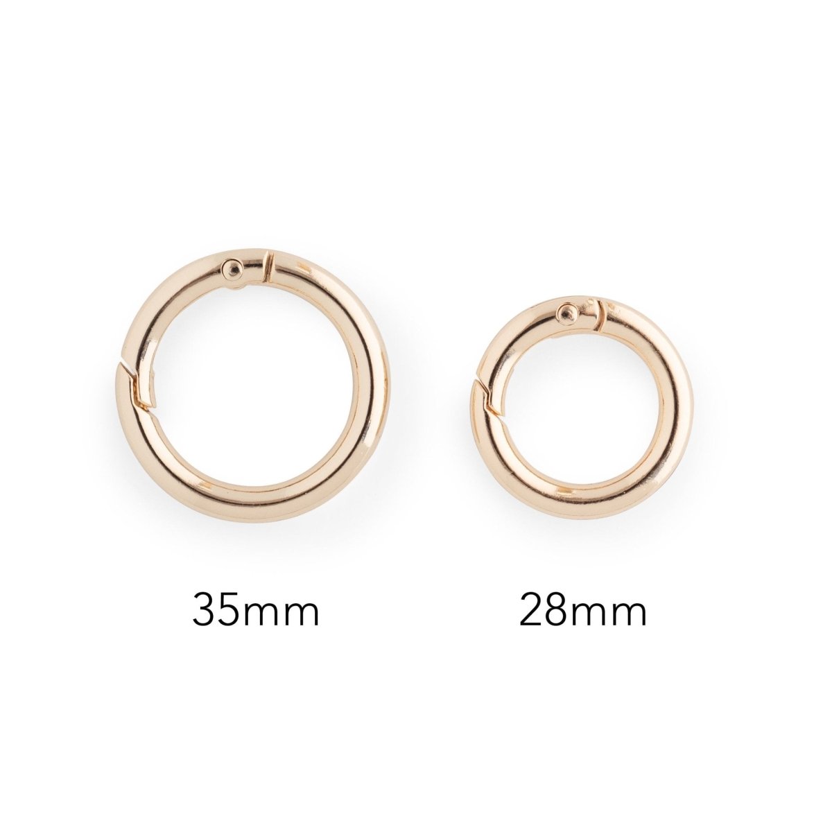 Key Rings Premium O-Ring Spring Clips 28mm from Cara & Co Craft Supply