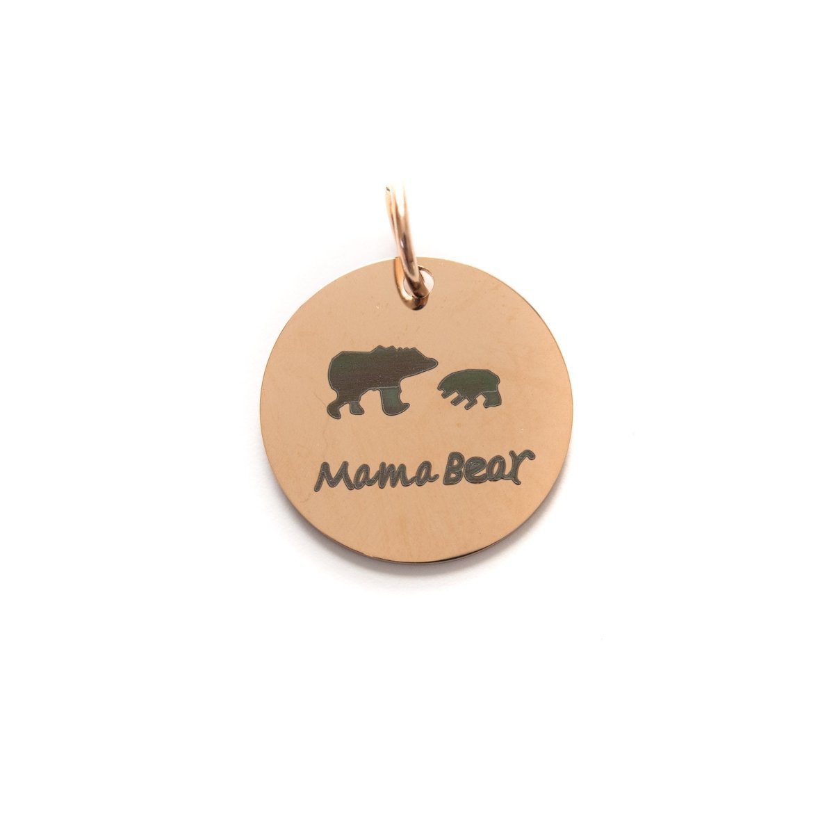 LAST CHANCE Charms - Stainless Steel Mama Bear from Cara & Co Craft Supply