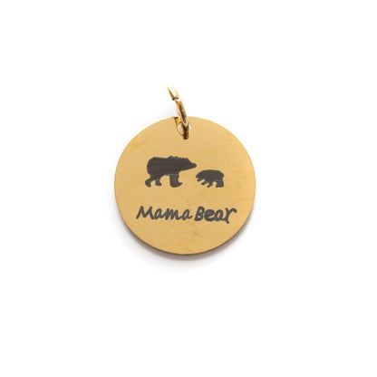 LAST CHANCE Charms - Stainless Steel Mama Bear from Cara & Co Craft Supply