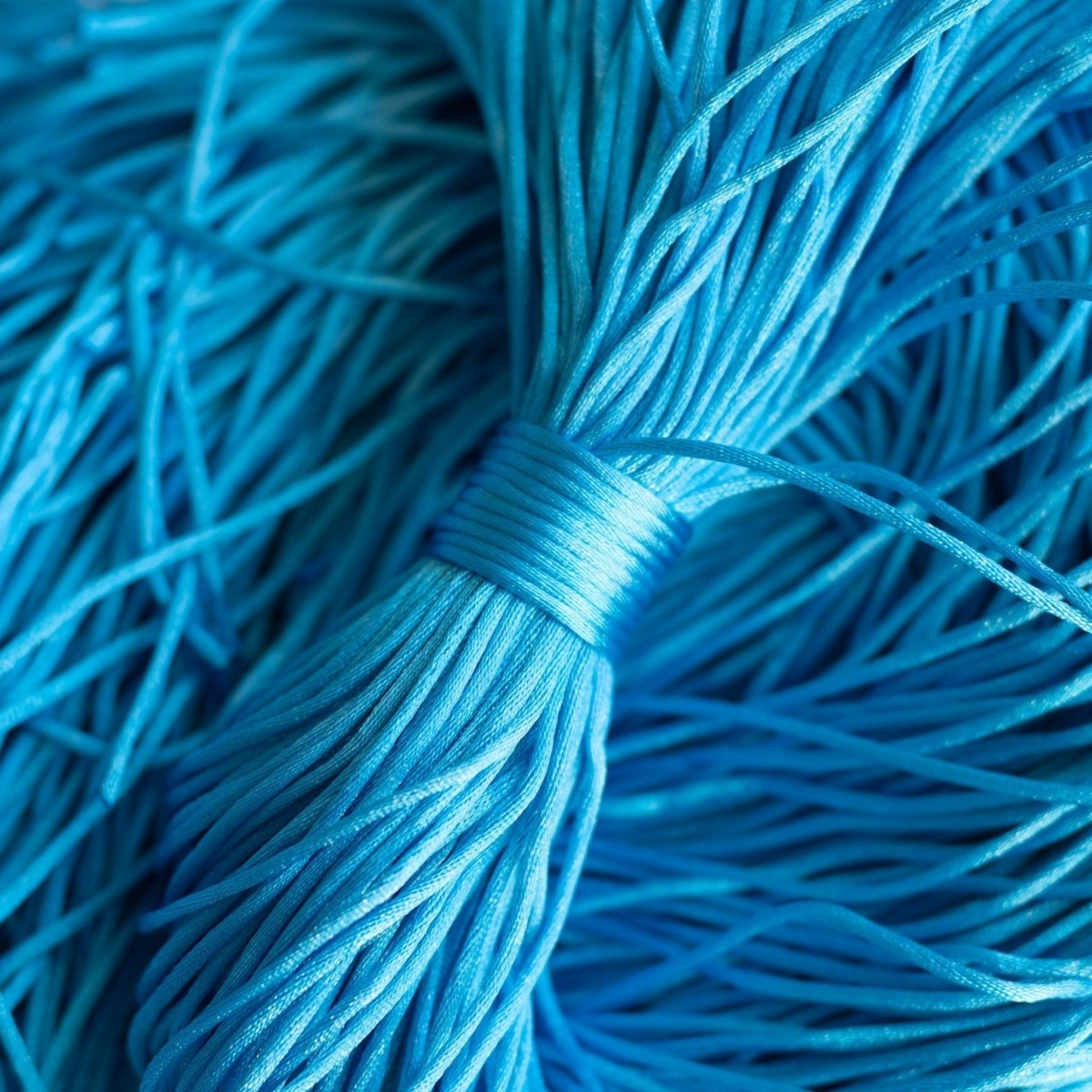 LAST CHANCE Nylon Cord 35" - Pre-Cut Packs Sky Blue from Cara & Co Craft Supply