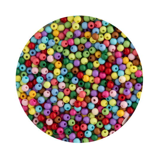 Seed Beads Solid Mixed 4mm from Cara & Co Craft Supply
