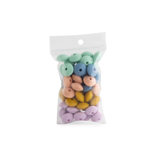 Silicone Bead Packs Soft Pastel from Cara & Co Craft Supply