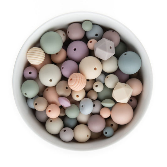 Silicone Bead Packs Subtle Hues Assorted Silicone from Cara & Co Craft Supply