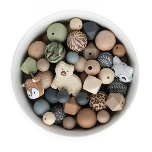 Silicone Bead Packs Woodland Themed Silicone from Cara & Co Craft Supply