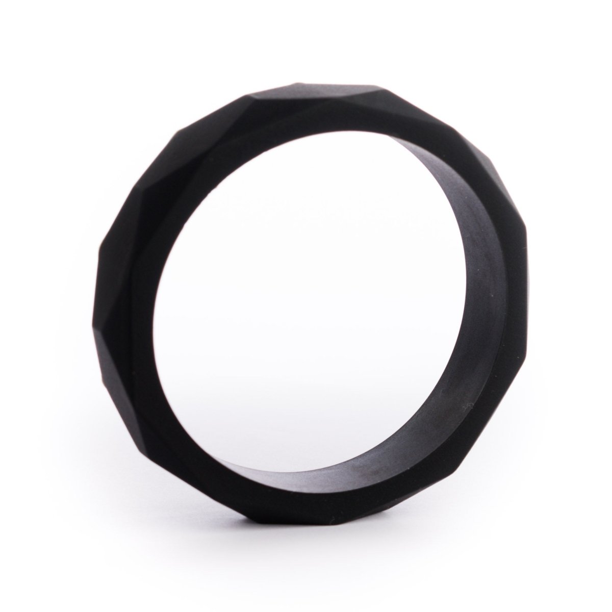 Silicone Bracelets Faceted Bracelets Black from Cara & Co Craft Supply