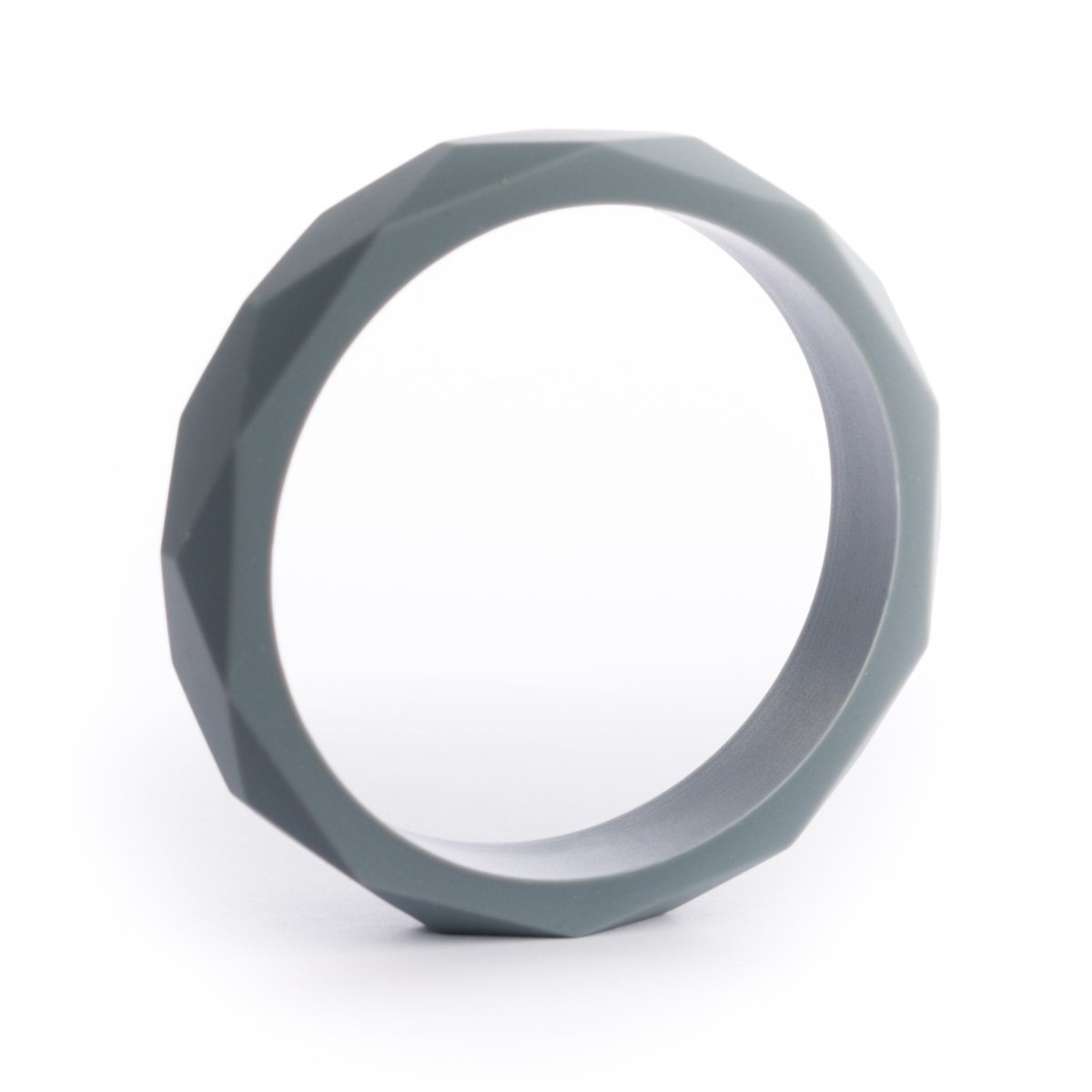 Silicone Bracelets Faceted Bracelets Grey from Cara & Co Craft Supply