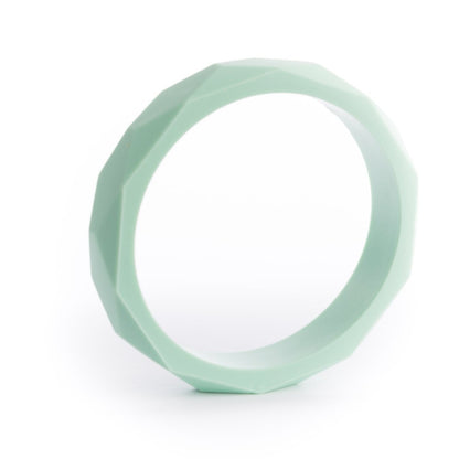 Silicone Bracelets Faceted Bracelets Mint from Cara & Co Craft Supply