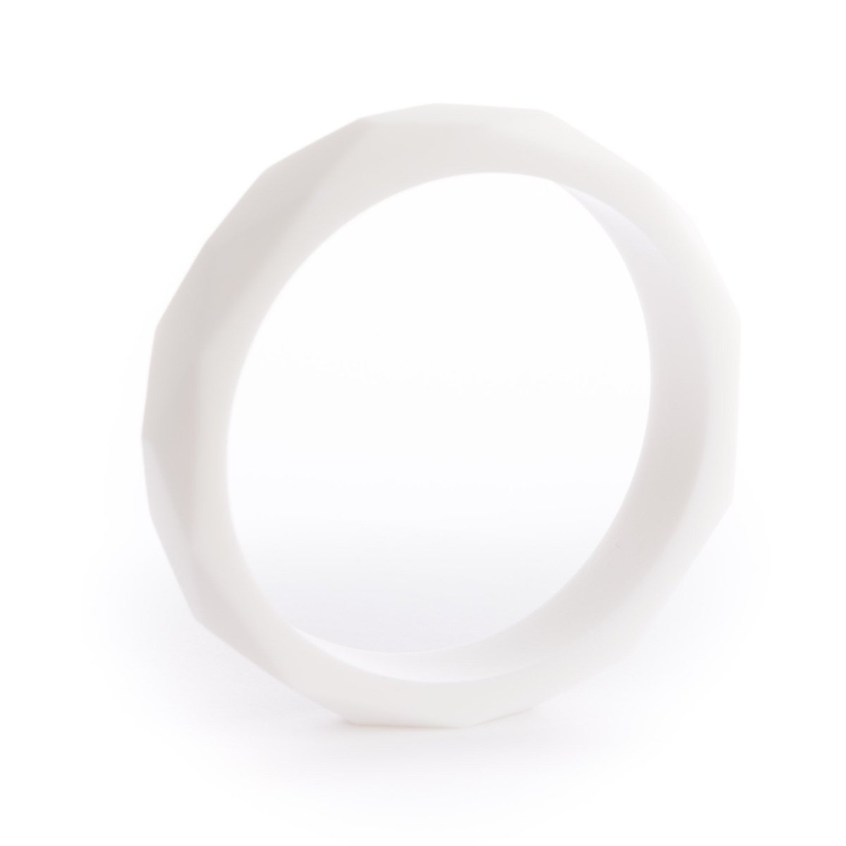 Silicone Bracelets Faceted Bracelets White from Cara & Co Craft Supply