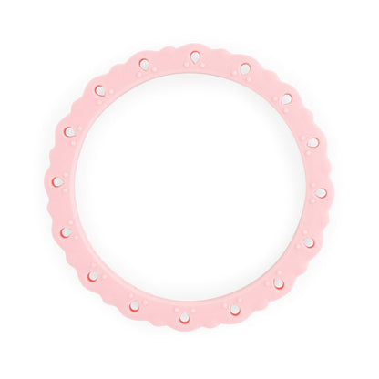 Silicone Bracelets Infinity Wristlets Lace - Soft Pink from Cara & Co Craft Supply