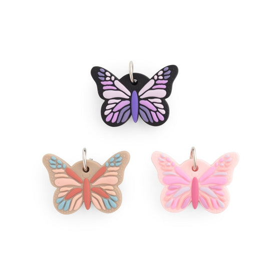 Silicone Charms Butterflies Black from Cara & Co Craft Supply