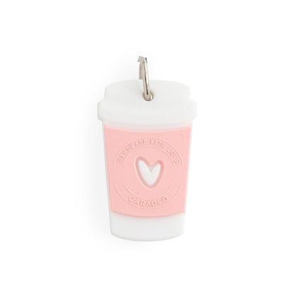 Silicone Charms Coffee-to-Go Soft Pink from Cara & Co Craft Supply