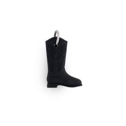 Silicone Charms Cowboy Boots Black from Cara & Co Craft Supply