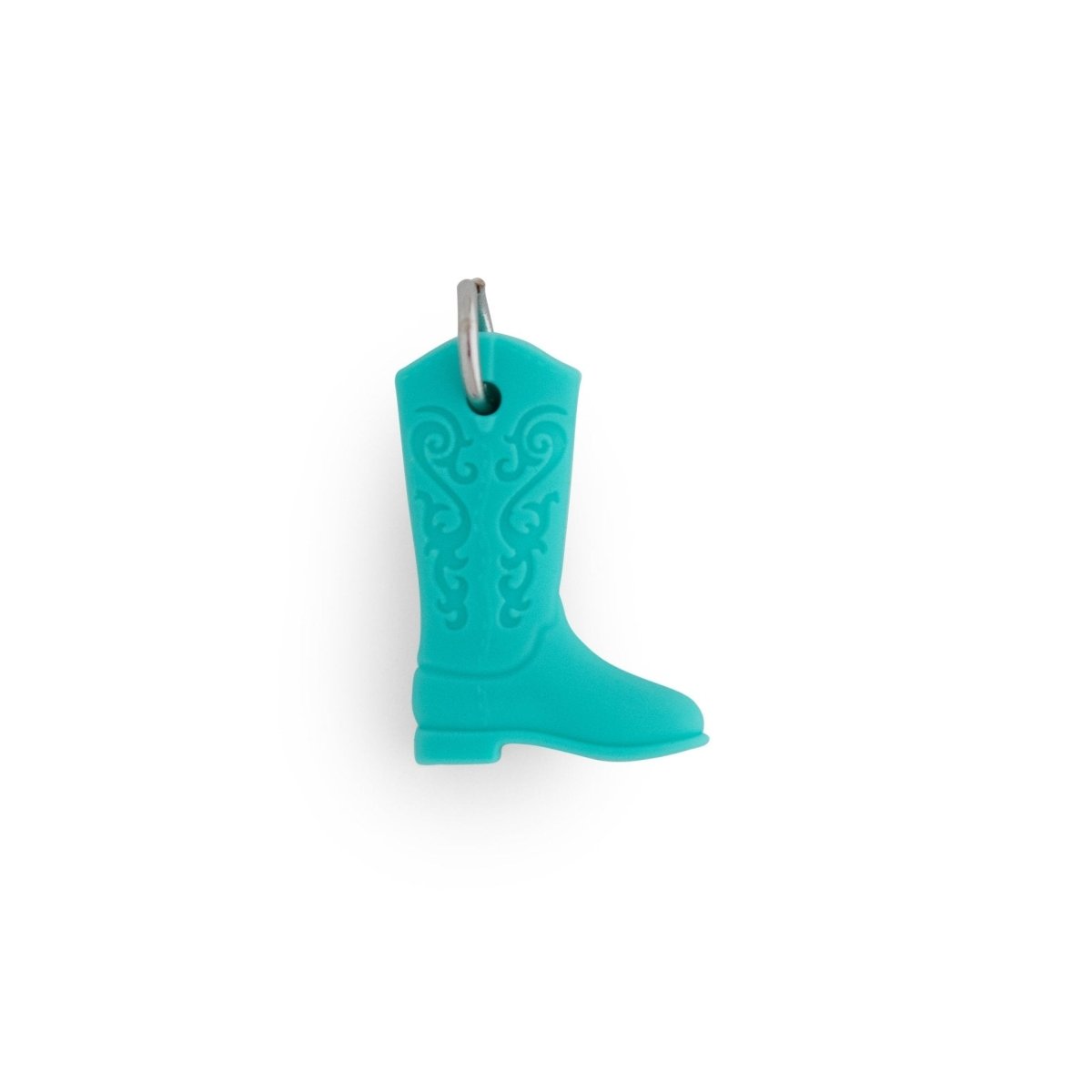 Silicone Charms Cowboy Boots Turquoise from Cara & Co Craft Supply
