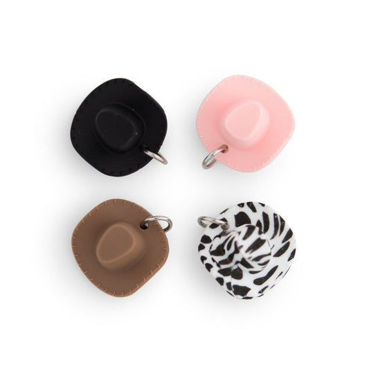 Silicone Charms Cowboy Hats Black from Cara & Co Craft Supply