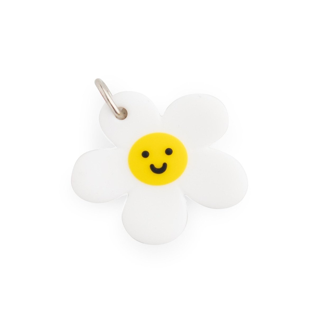 Silicone Charms Flowers White from Cara & Co Craft Supply