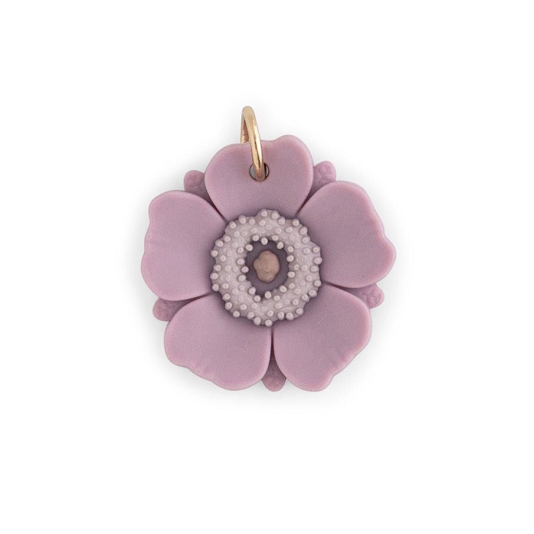 Silicone Charms Poppies Mauve from Cara & Co Craft Supply