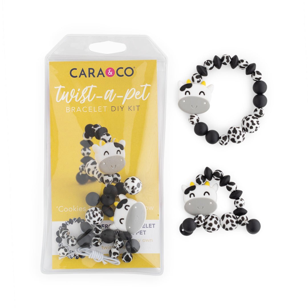 Cookies 'n Cream the Cow Twist-a-Pet Bracelets Cara