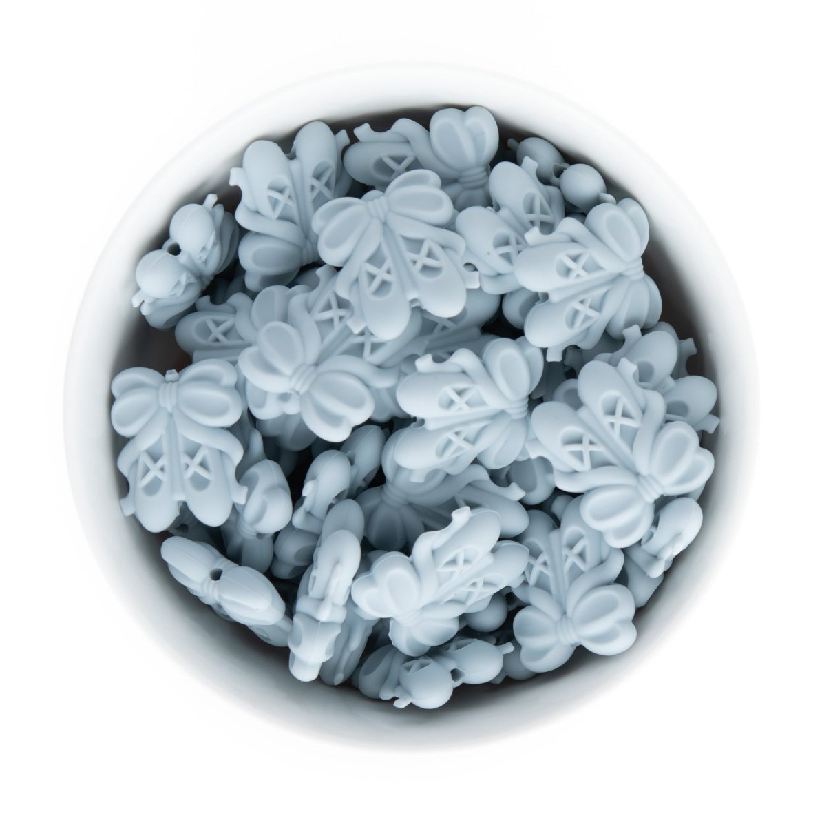 Silicone Focal Beads Ballet Slippers Icy Blue from Cara & Co Craft Supply