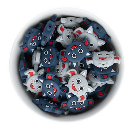 Silicone Focal Beads Bats Dark Blue from Cara & Co Craft Supply
