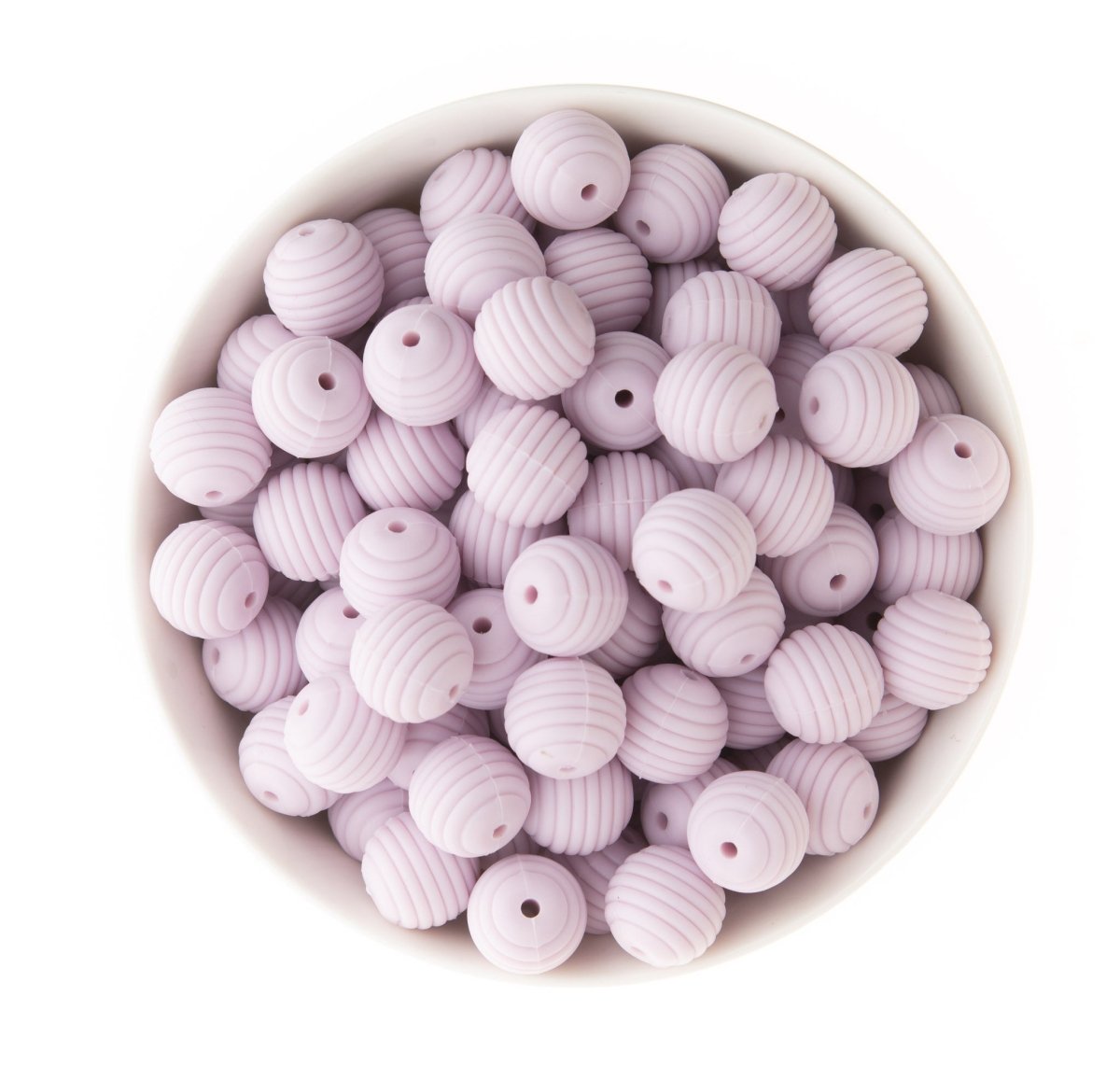 Silicone Focal Beads Beehives Lilac from Cara & Co Craft Supply