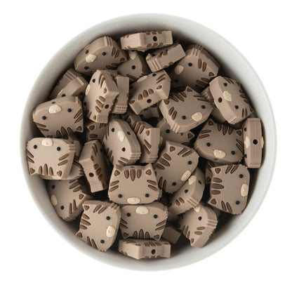 Silicone Focal Beads Cats Cappuccino from Cara & Co Craft Supply