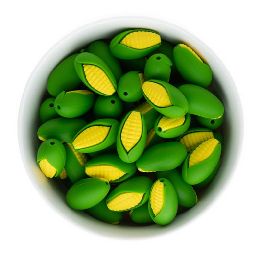 Silicone Focal Beads Corn on the Cob from Cara & Co Craft Supply