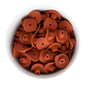Silicone Focal Beads Cowboy Hats Rust from Cara & Co Craft Supply