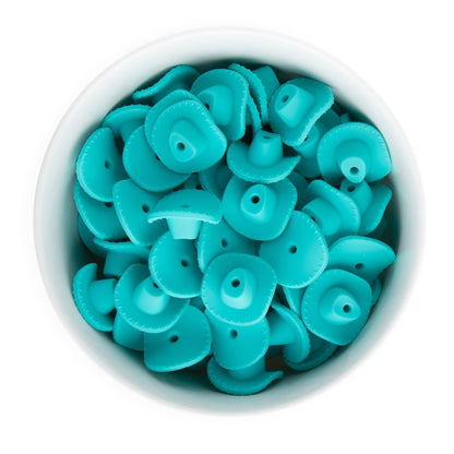 Silicone Focal Beads Cowboy Hats Turquoise from Cara & Co Craft Supply