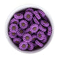 Silicone Focal Beads Daisies Lavender from Cara & Co Craft Supply