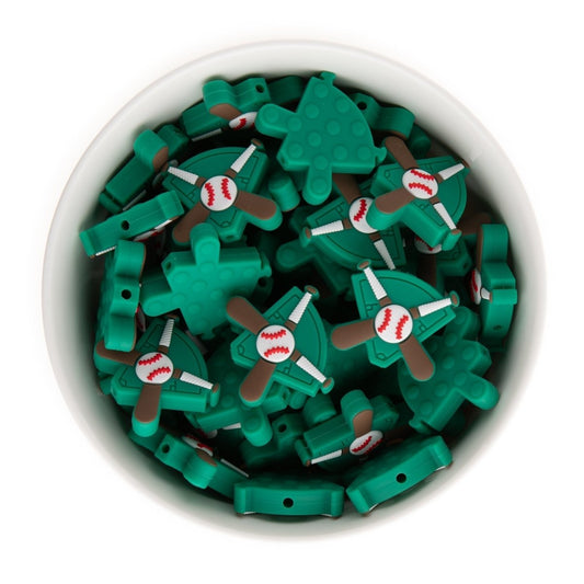 Silicone Focal Beads Home Run from Cara & Co Craft Supply