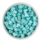 Silicone Focal Beads Mini Hearts Robin's Egg Blue from Cara & Co Craft Supply