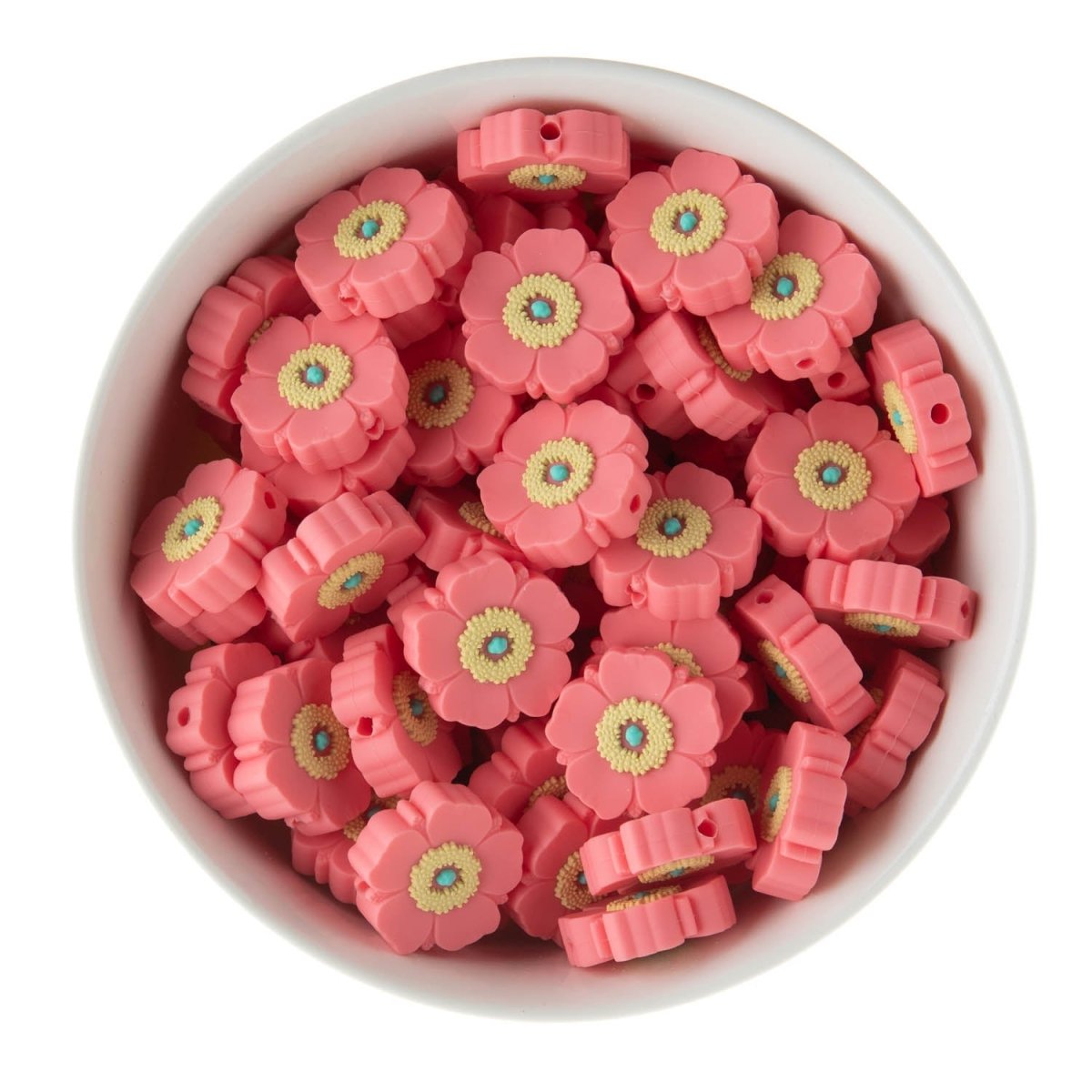 Silicone Focal Beads Poppies Starburst from Cara & Co Craft Supply