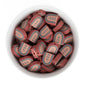Silicone Focal Beads Scalloped Rainbows Burgundy Rose from Cara & Co Craft Supply