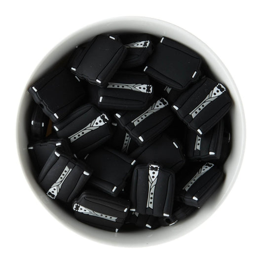 Silicone Focal Beads Tuxedo from Cara & Co Craft Supply
