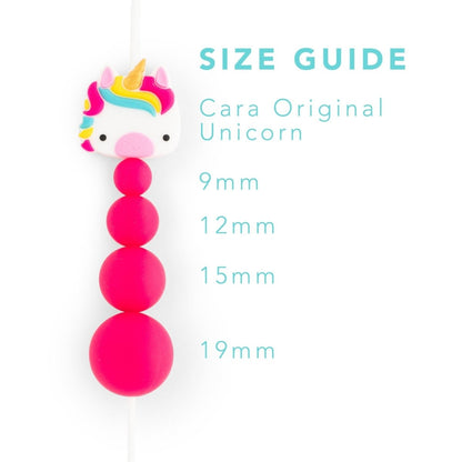 Silicone Focal Beads Unicorns Southern Peach from Cara & Co Craft Supply