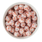 Silicone Print Beads Exclusive - Hexagons Retro Floral from Cara & Co Craft Supply