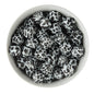 Silicone Print Beads Standard - Hexagons Cow from Cara & Co Craft Supply
