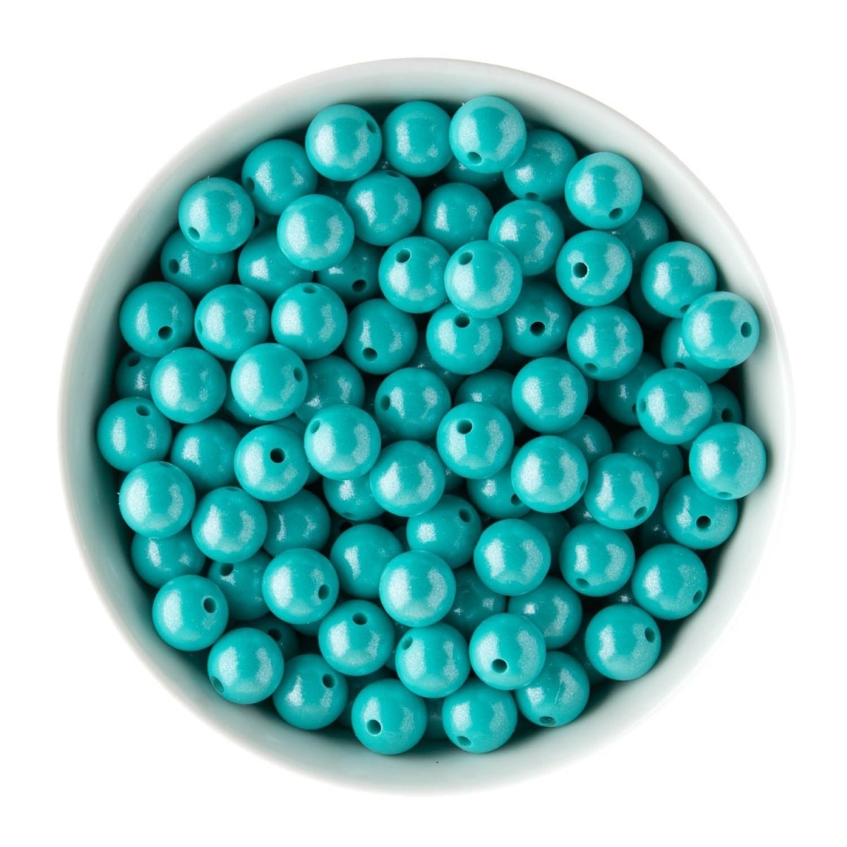 Silicone Round Beads 12mm Opal Turquoise from Cara & Co Craft Supply