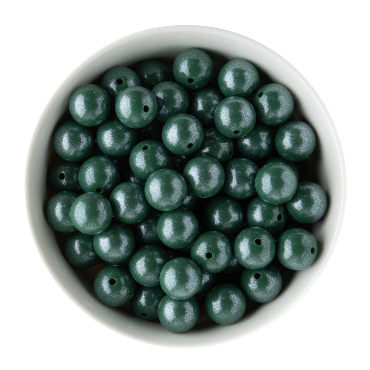 Silicone Round Beads 15mm Opal English Ivy from Cara & Co Craft Supply