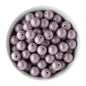 Silicone Round Beads 15mm Opal Mauve from Cara & Co Craft Supply