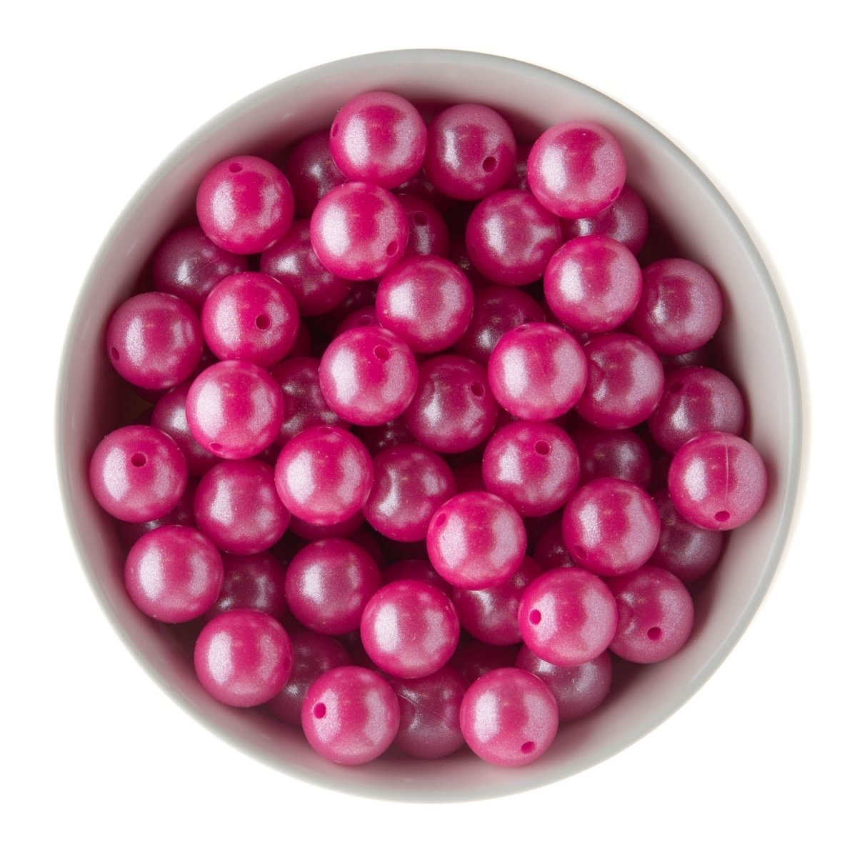 Silicone Round Beads 15mm Opal Sassy Pink from Cara & Co Craft Supply