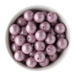 Silicone Round Beads 19mm Opal Mauve from Cara & Co Craft Supply