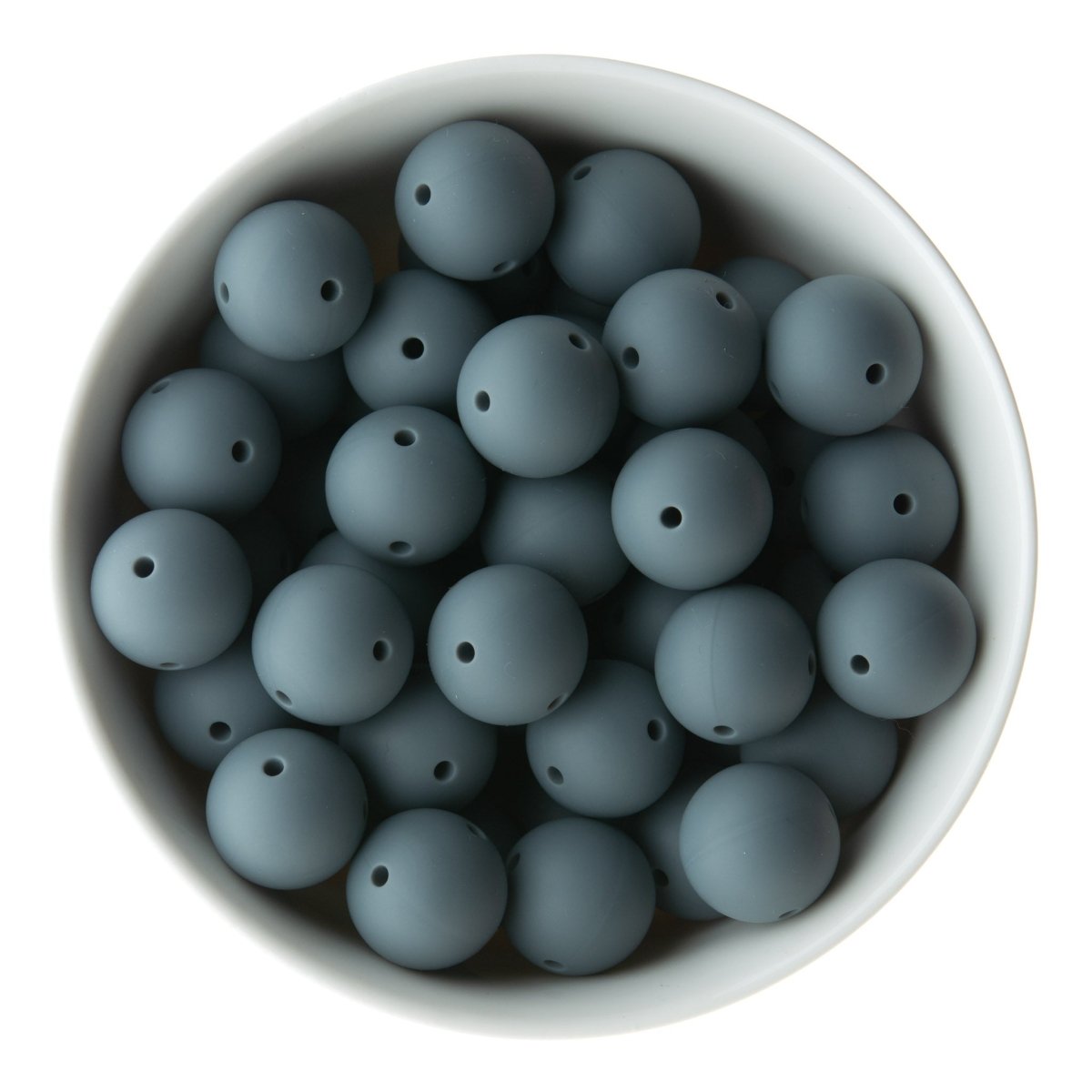 Silicone Round Beads Double Hole Rounds 19mm from Cara & Co Craft Supply