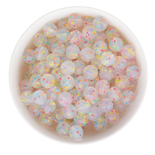 Silicone Round Beads Sprinkle Rounds 12mm from Cara & Co Craft Supply