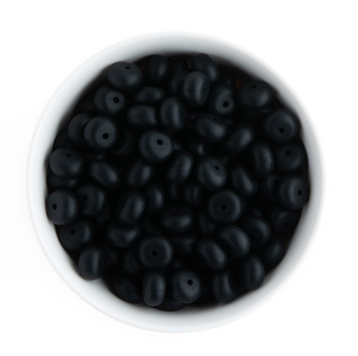Silicone Shape Beads Abacus 14mm Black from Cara & Co Craft Supply