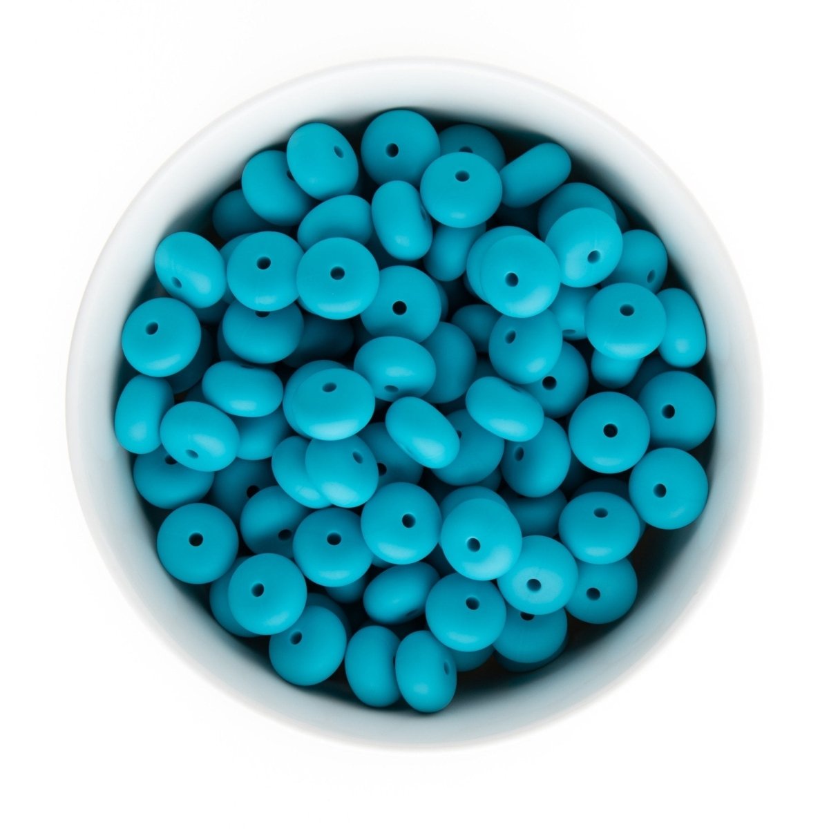 Silicone Shape Beads Abacus 14mm Blue Raspberry from Cara & Co Craft Supply