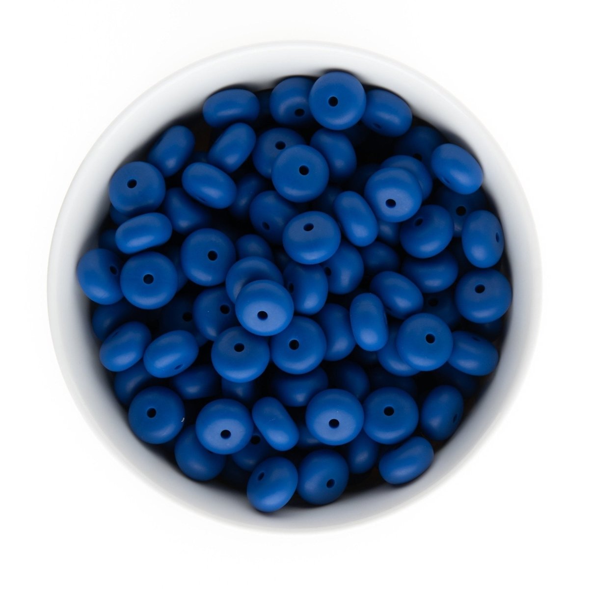 Silicone Shape Beads Abacus 14mm Classic Blue from Cara & Co Craft Supply