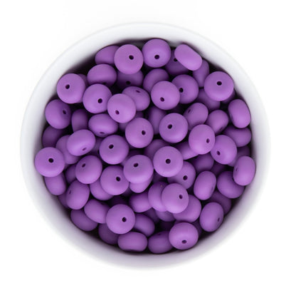 Silicone Shape Beads Abacus 14mm Lavender from Cara & Co Craft Supply
