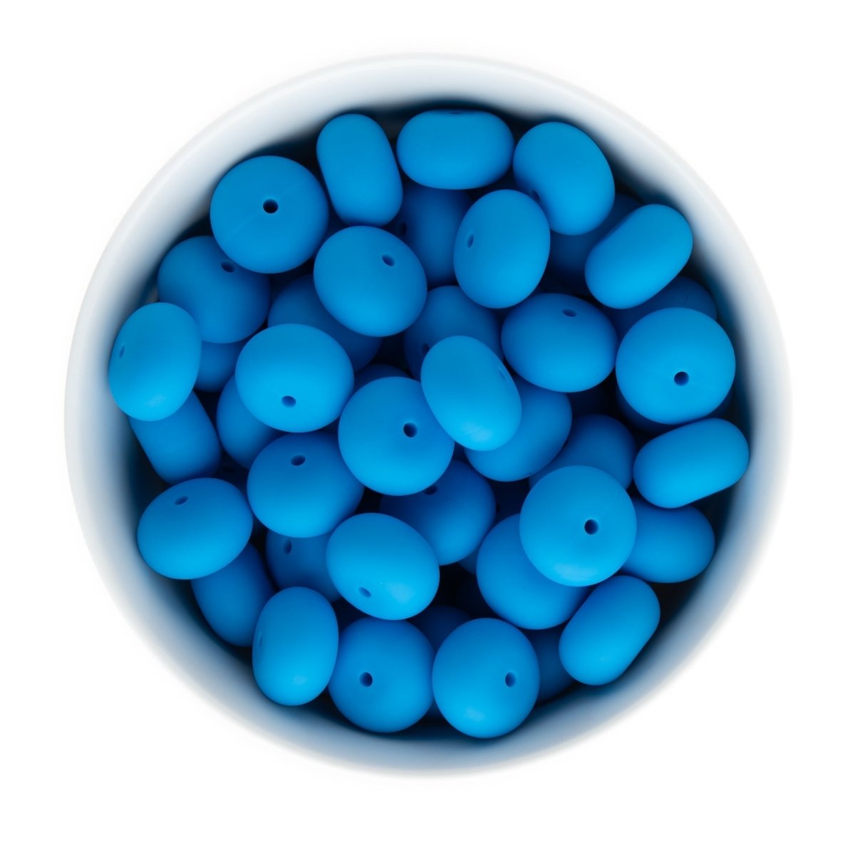 Silicone Shape Beads Abacus 19mm Sky Blue from Cara & Co Craft Supply