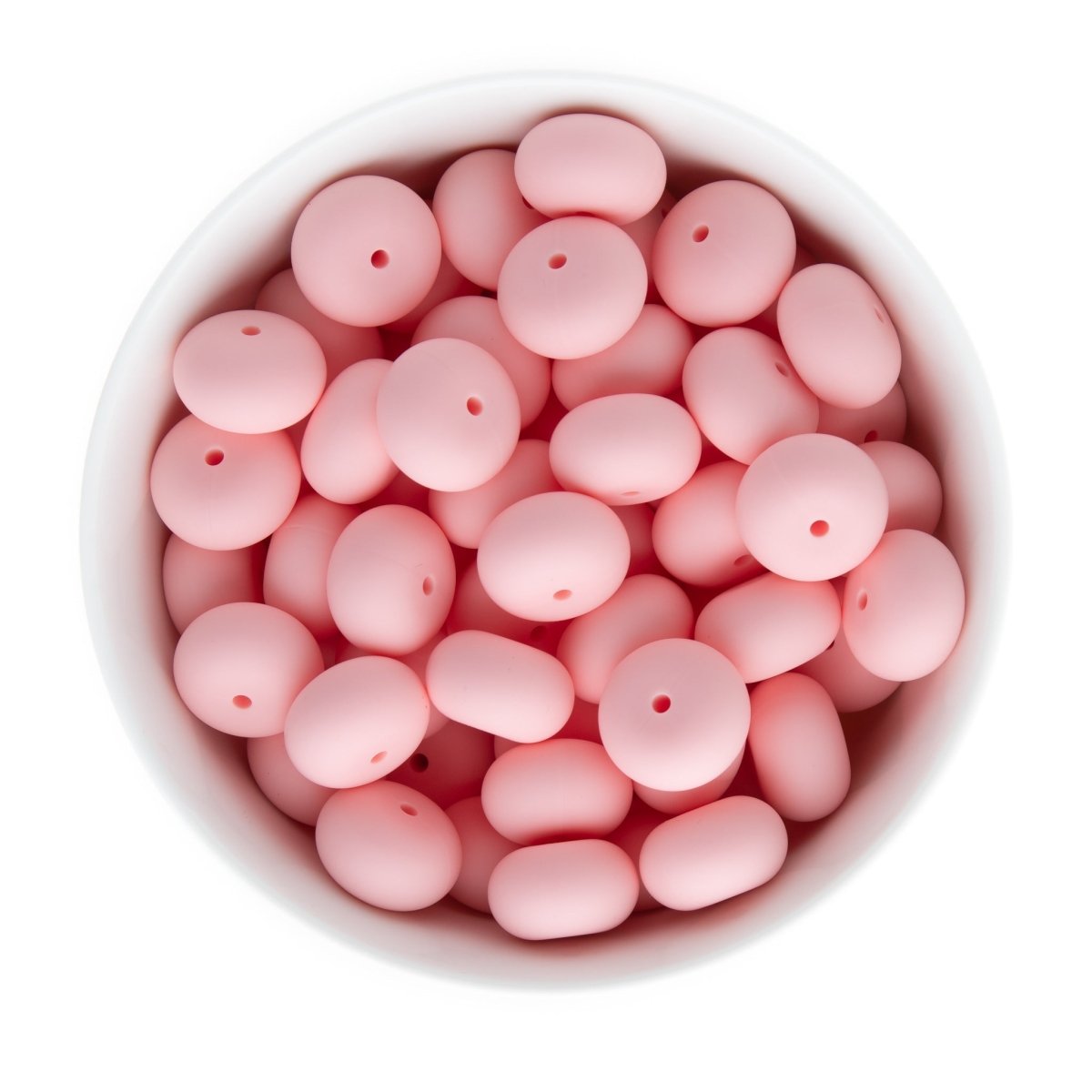 Silicone Shape Beads Abacus 19mm Soft Pink from Cara & Co Craft Supply